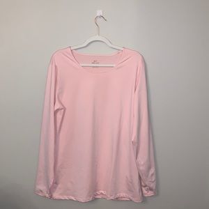 Nike Long-sleeve Baby Pink Fleece Lined Training Top